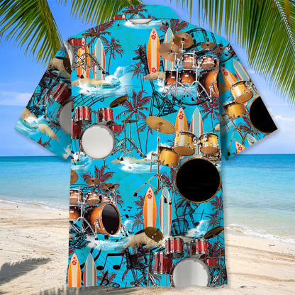Drum Beach Hawaiian Shirt