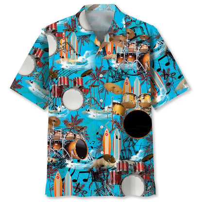 Drum Beach Hawaiian Shirt