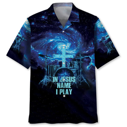 Drum Jesus Name Hawaiian Shirt
