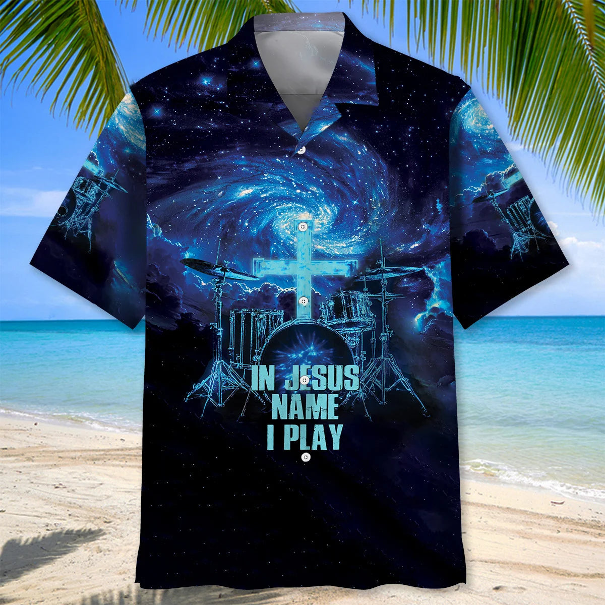 Drum Jesus Name Hawaiian Shirt