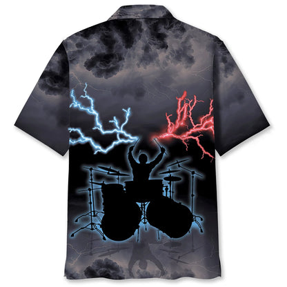 Drum Lighting Hawaiian Shirt