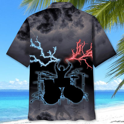 Drum Lighting Hawaiian Shirt