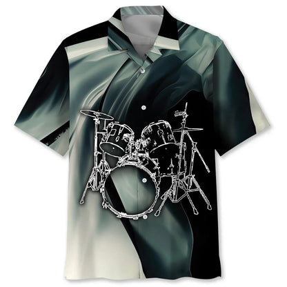 Drum Musical Instrument Hawaiian Shirt