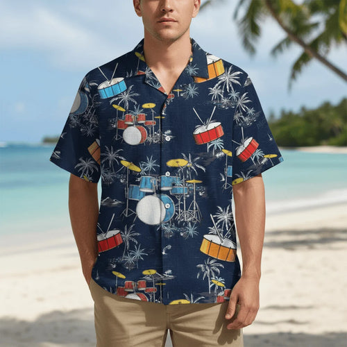 Drum Nature Beach Hawaiian Shirt