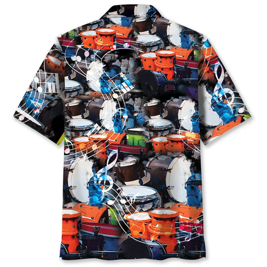Drum Set Mix Hawaiian Shirt - S - hawaiian shirt