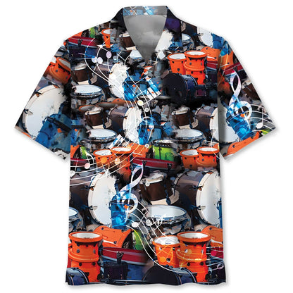 Drum Set Mix Hawaiian Shirt