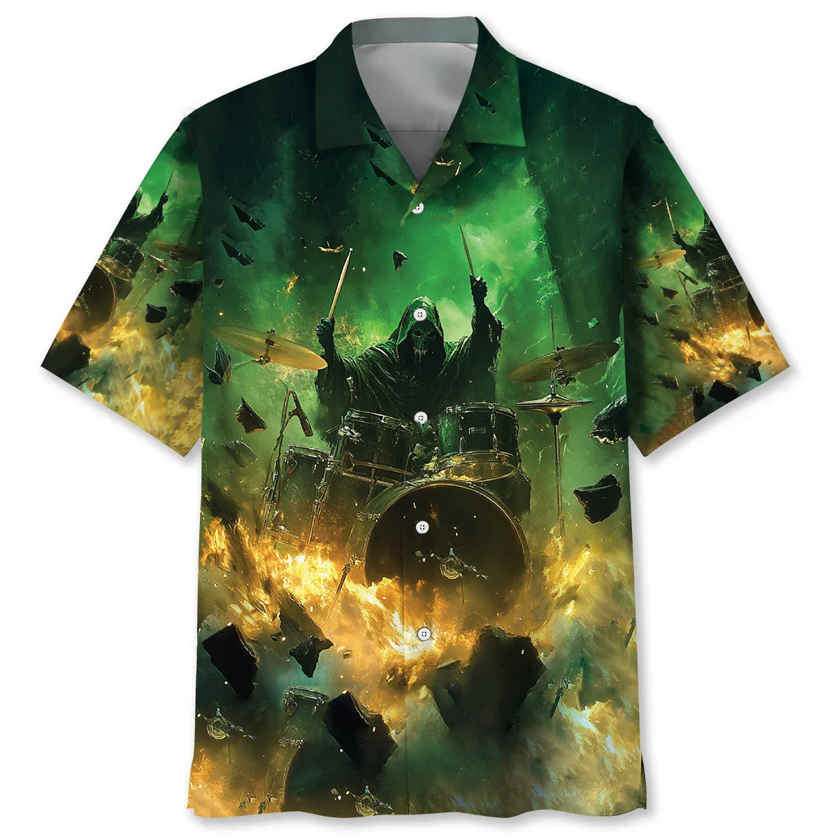 Drum Stress Hawaiian Shirt