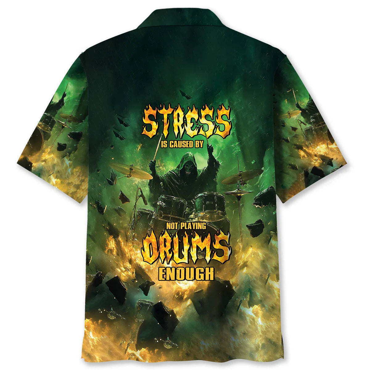 Drum Stress Hawaiian Shirt
