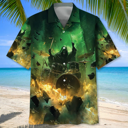 Drum Stress Hawaiian Shirt