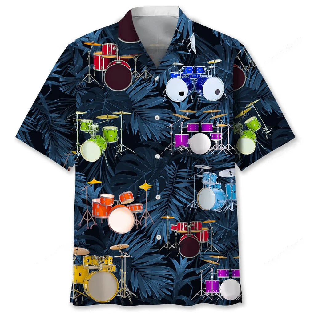 Drums Tropical Hawaiian Shirt