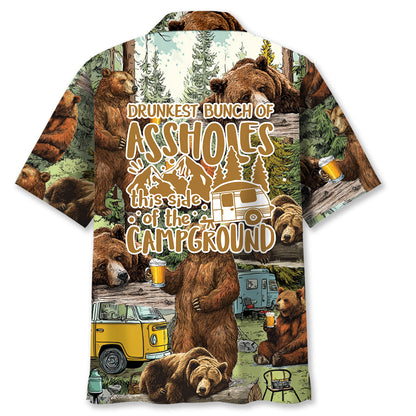 Drunkest Bunch of Asshole Hawaiian Shirt - M - hawaiian shirt