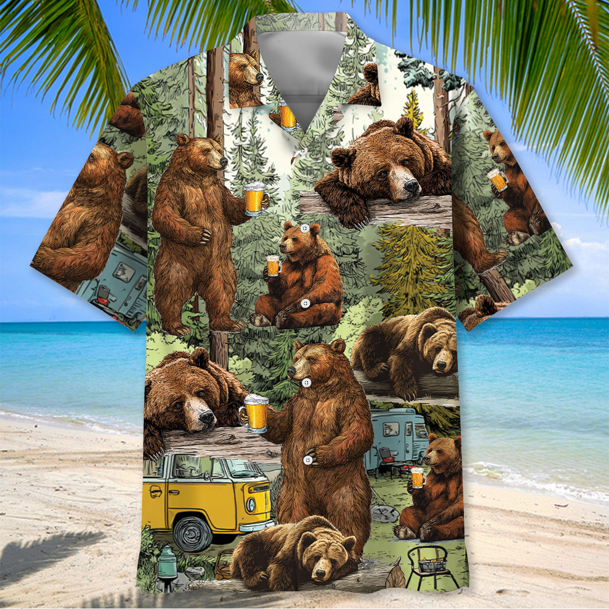 Drunkest Bunch of Asshole Hawaiian Shirt - L - hawaiian shirt