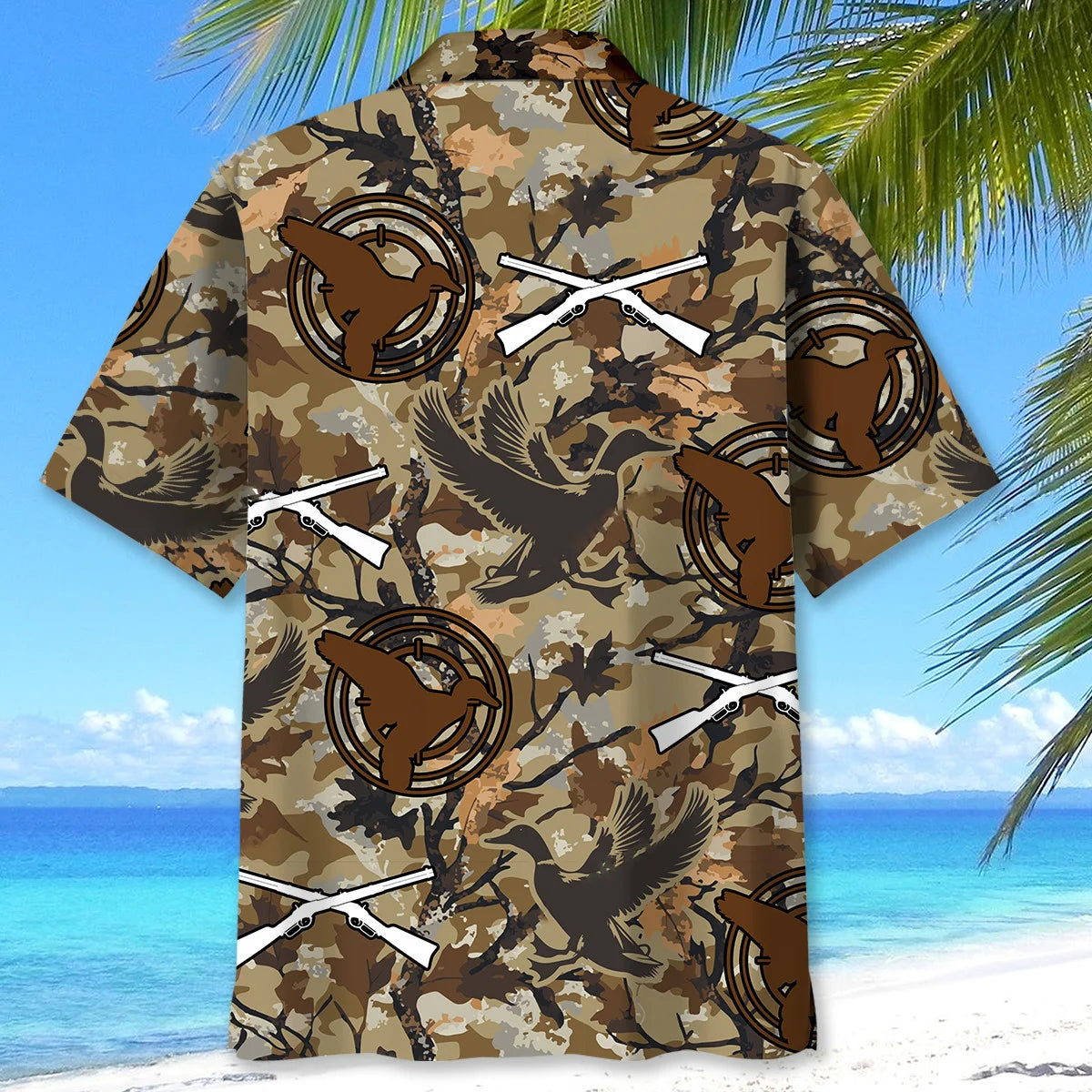Duck Hunting Camouflage Hawaiian Shirt