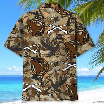 Duck Hunting Camouflage Hawaiian Shirt