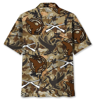 Duck Hunting Camouflage Hawaiian Shirt