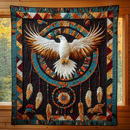 Eagle Ascend Quilt Blanket