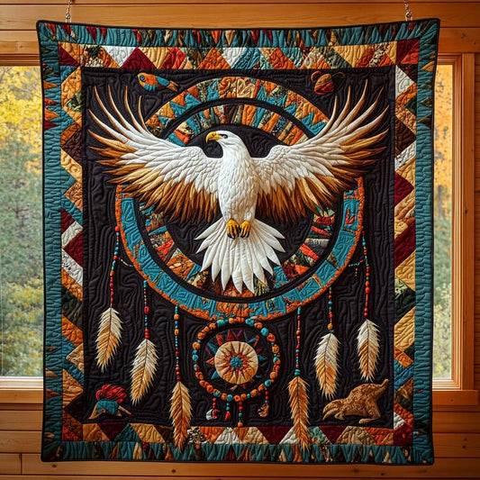 Eagle Ascend Quilt Blanket