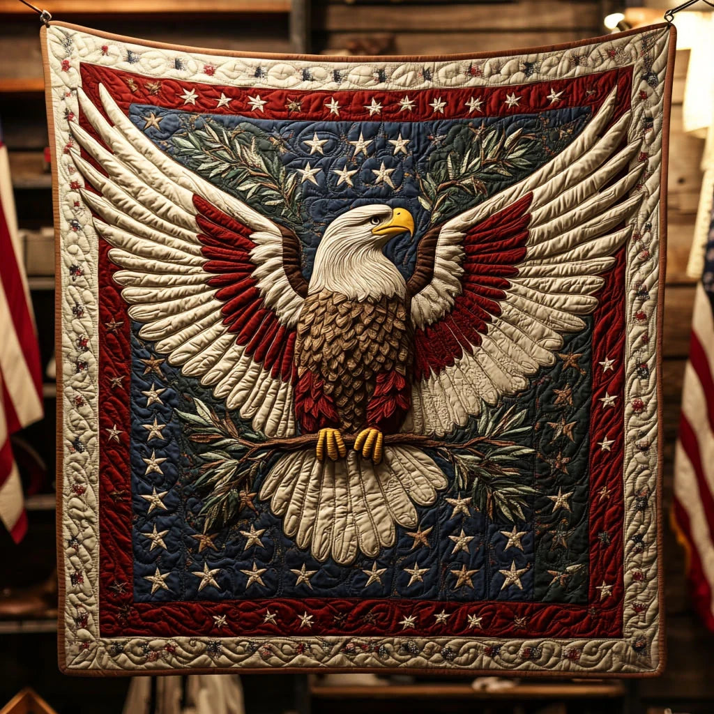 Eagle Valor Quilt Blanket