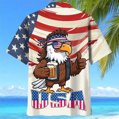 Eagle Proud of America Hawaiian Shirt