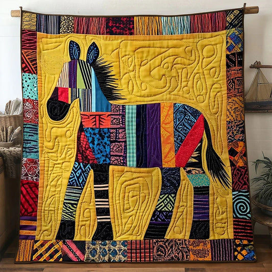 Earth Donkey Quilt Blanket