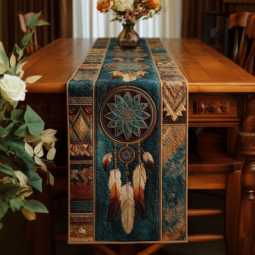 Earth Harmony Quilted Table Runner