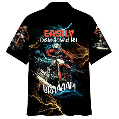 Easily Distracted by Braaaap Hawaiian Shirt