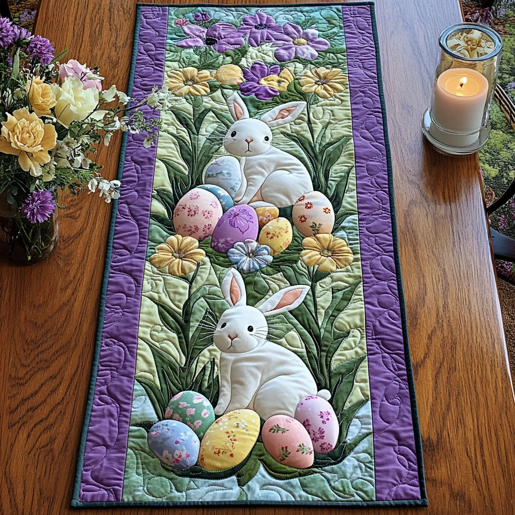 Easter Greetings Quilted Table Runner