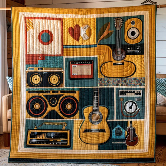 Echoes Of Harmony Quilt Blanket