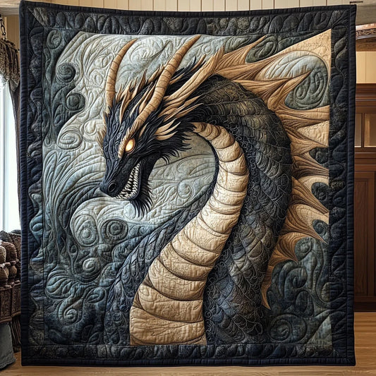 Eclipse Dragon Quilt Blanket