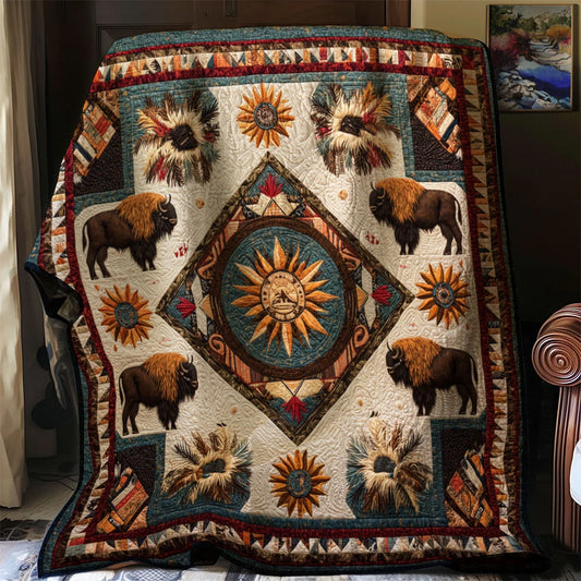 Elder Of The Grasslands Quilt Blanket