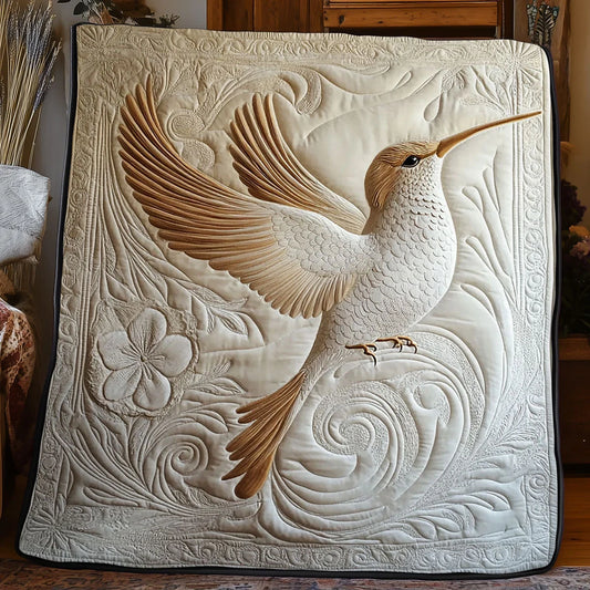 Elegance Hummingbird Quilt Blanket