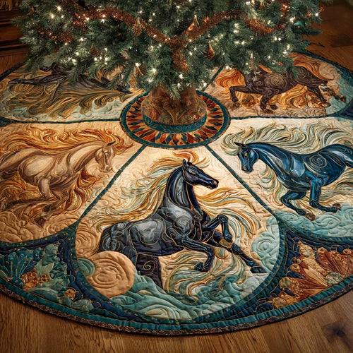 Elemental Run Quilted Tree Skirt