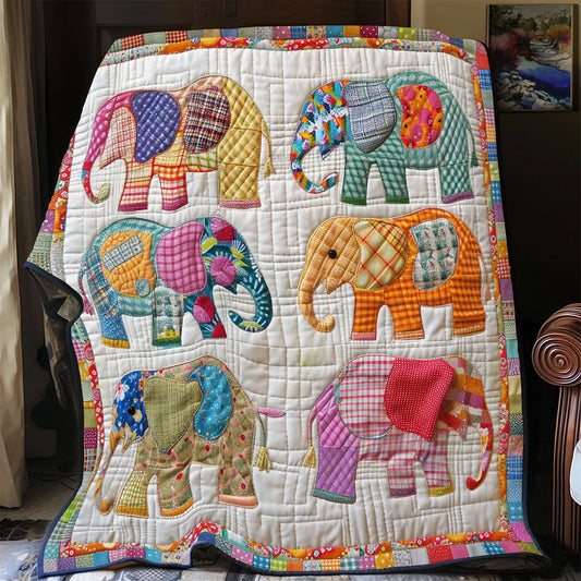 Elephant Dreams Quilt Blanket