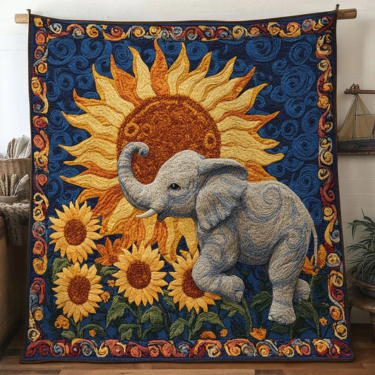 Elephant Glory Quilt Blanket