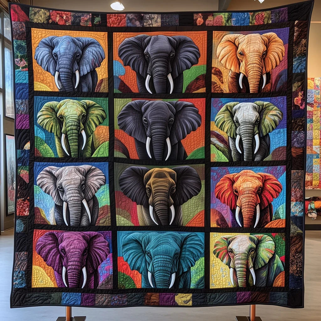 Elephant Quilt Blanket