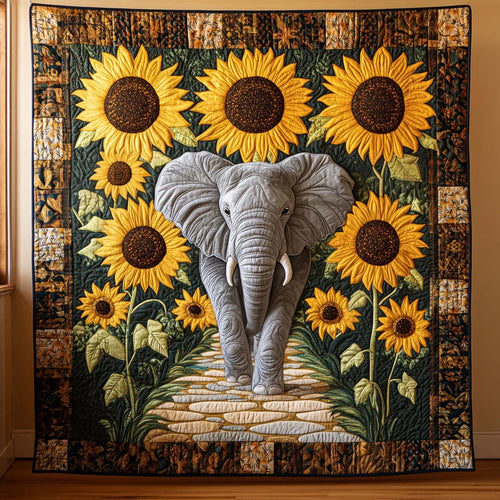 Elephant Path Quilt Blanket