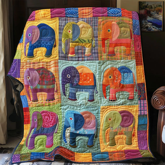 Elephant Quilt Quilt Blanket