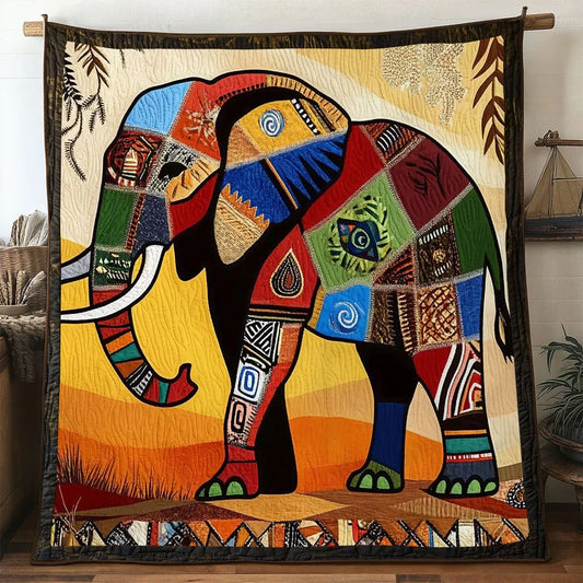Elephant Sacred Legacy Quilt Blanket