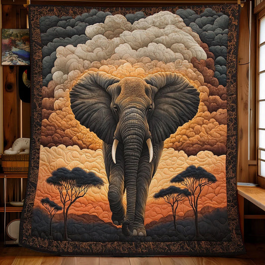 Elephant Savanna Dreams Quilt Blanket