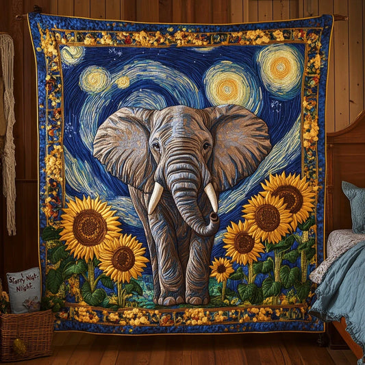 Elephant Sky Quilt Blanket