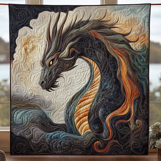 Ember Dragon Quilt Blanket