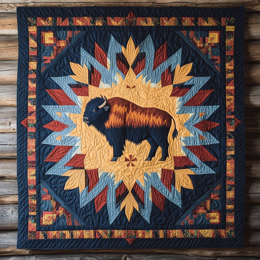 Emberlight Bison Quilt Blanket