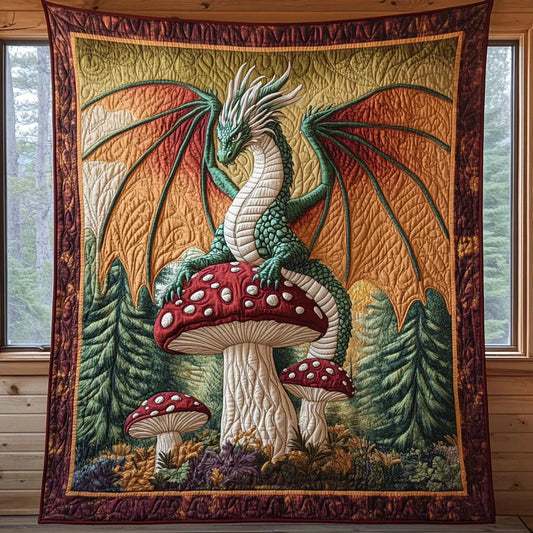 Emerald Guardian Quilt Blanket
