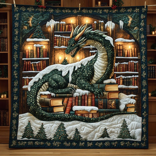 Emerald Guardian Quilt Blanket