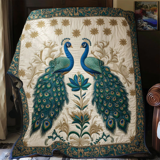 Emerald Love Quilt Blanket
