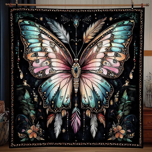 Enchanted Butterfly Harmony Quilt Blanket