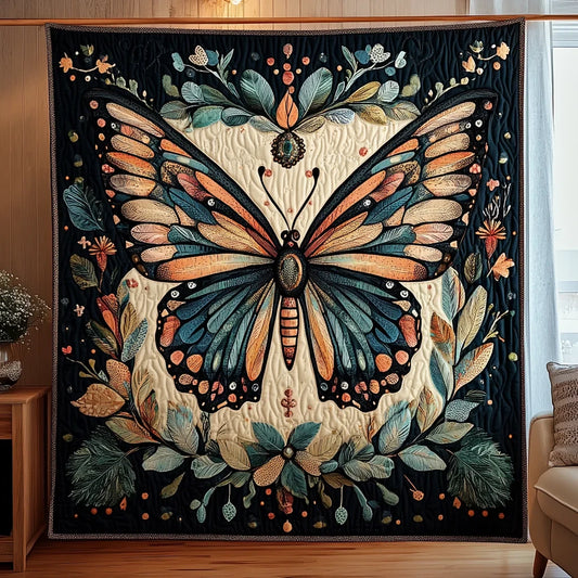 Enchanted Butterfly Harmony Quilt Blanket