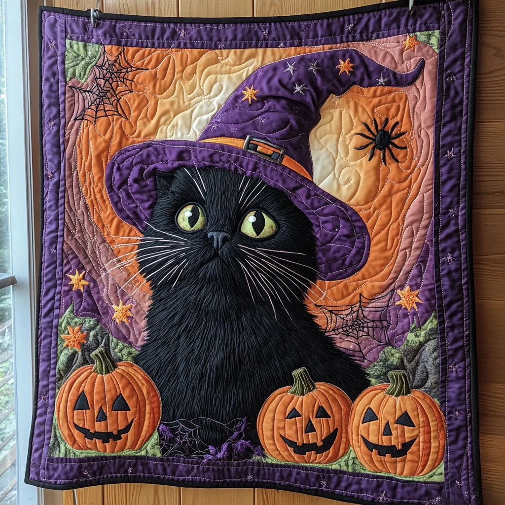 Enchanted Cat Quilt Blanket