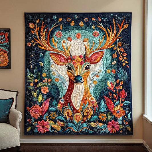 Enchanted Deer Quilt Blanket