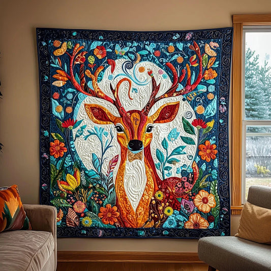 Enchanted Deer Quilt Blanket